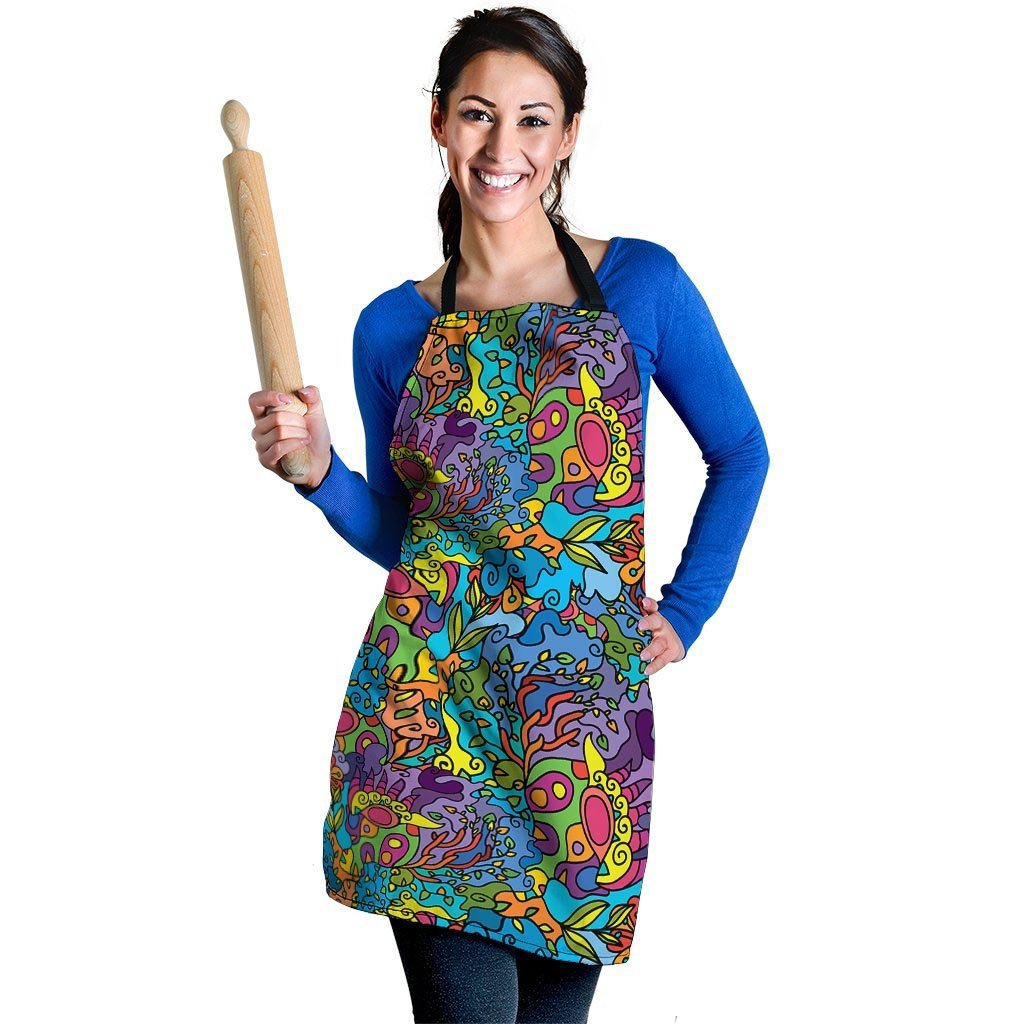 Demon Psychedelic Women's Apron-grizzshop