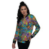 Demon Psychedelic Women's Bomber Jacket-grizzshop