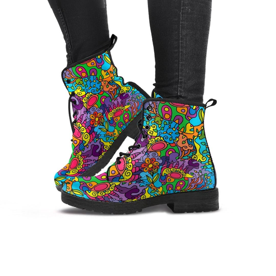 Demon Psychedelic Women's Boots-grizzshop