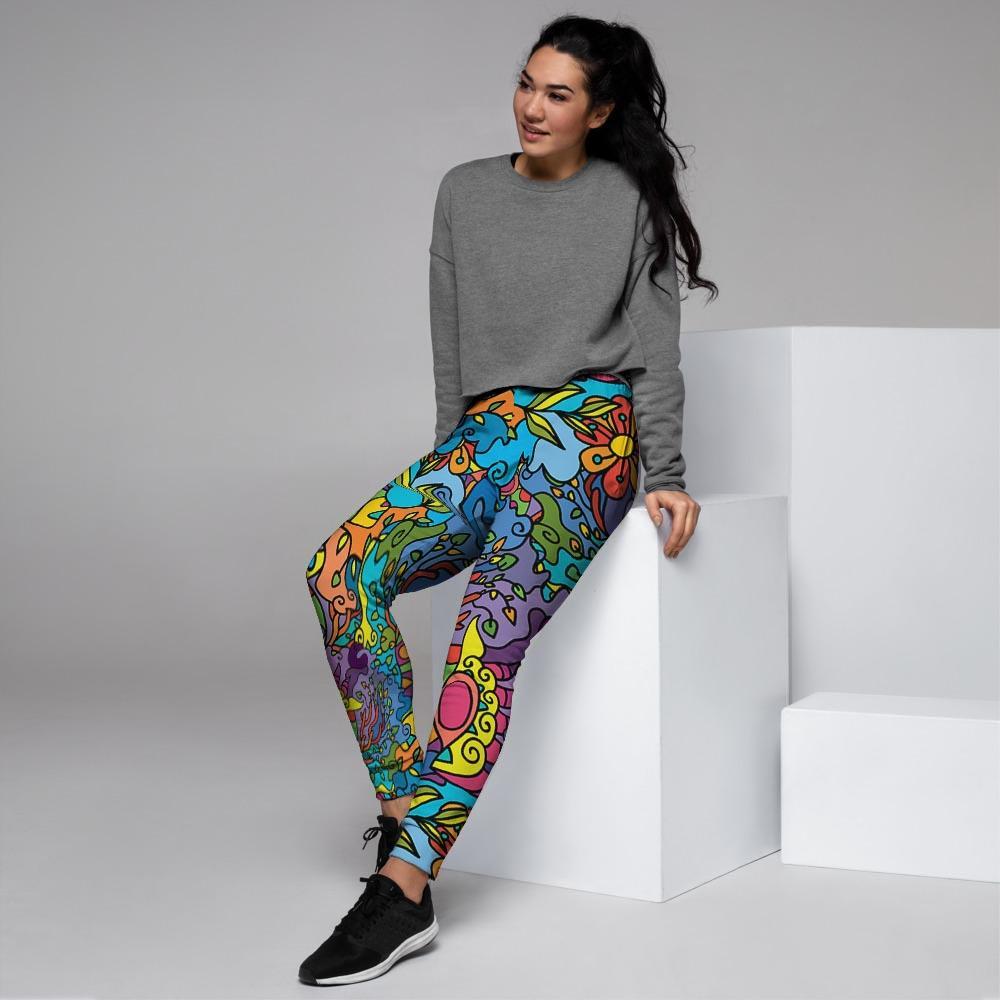 Demon Psychedelic Women's Joggers-grizzshop