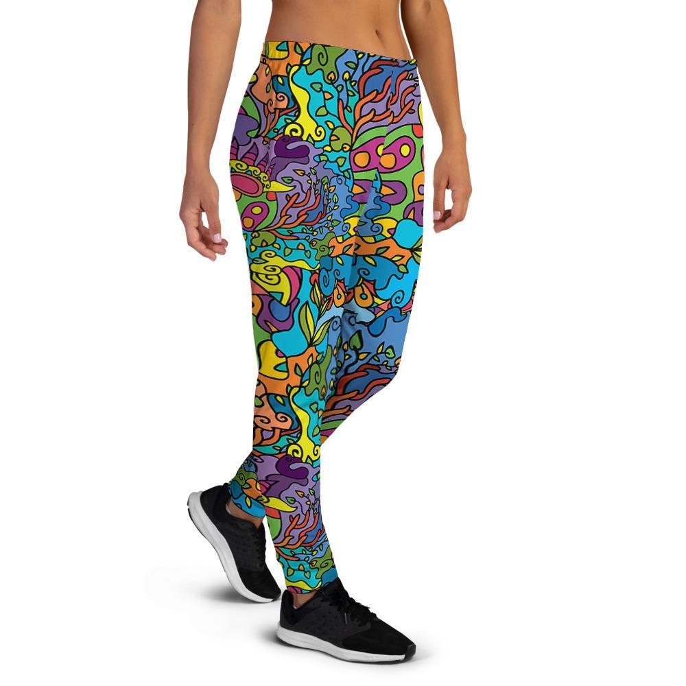 Demon Psychedelic Women's Joggers-grizzshop