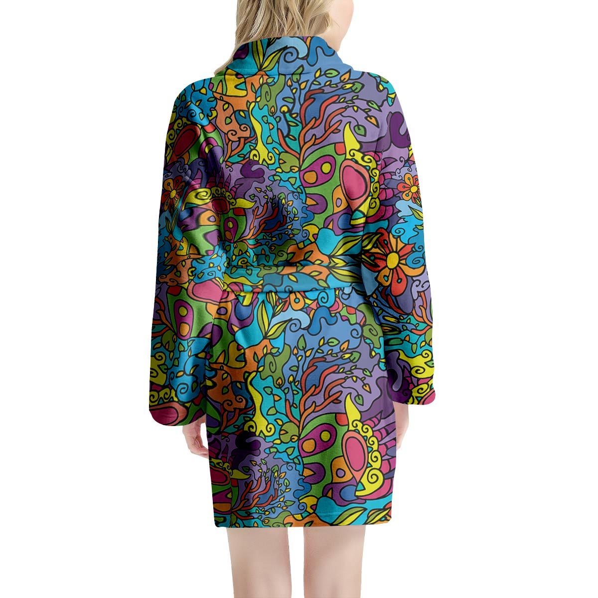 Demon Psychedelic Women's Robe-grizzshop