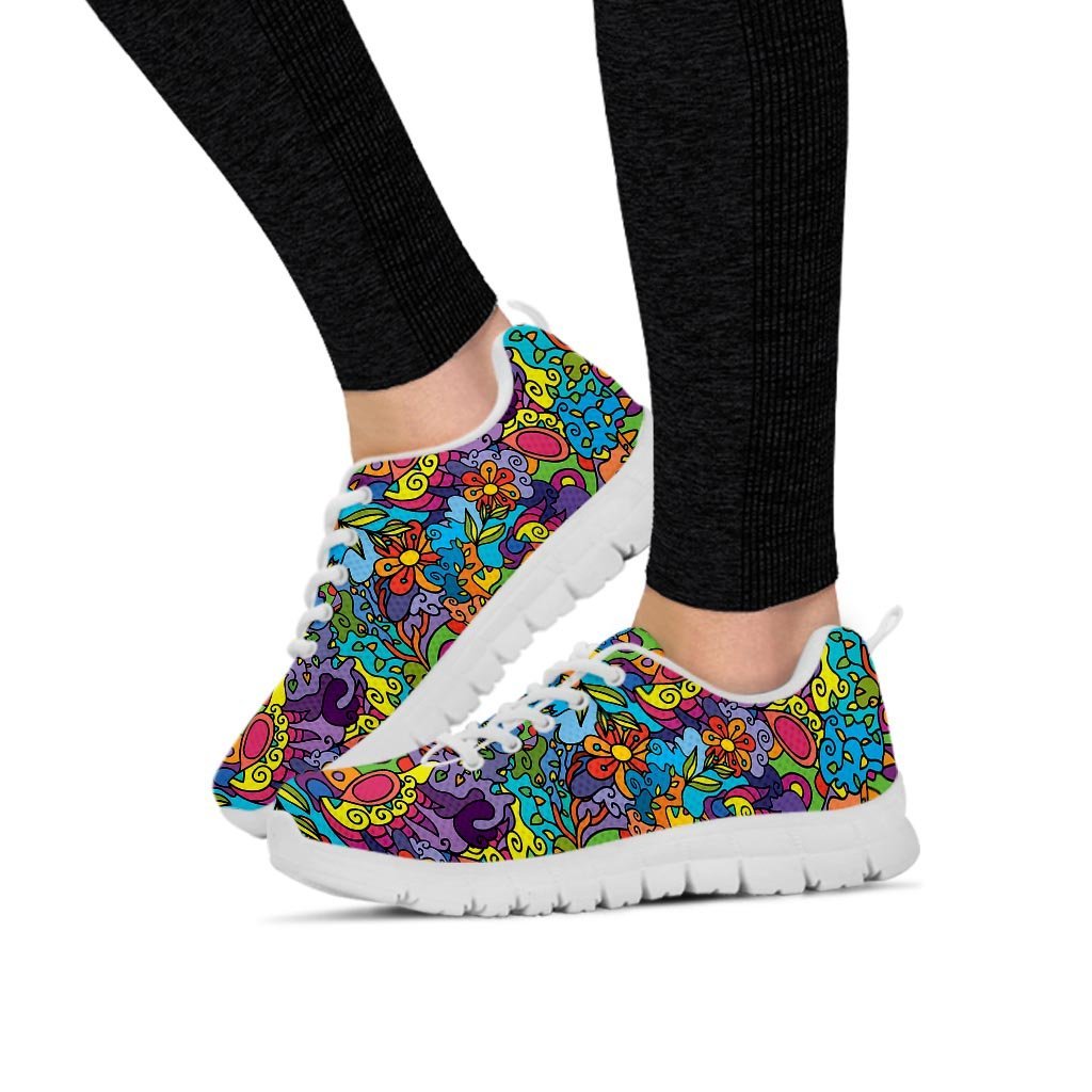 Demon Psychedelic Women's Sneakers-grizzshop