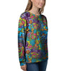 Demon Psychedelic Women's Sweatshirt-grizzshop