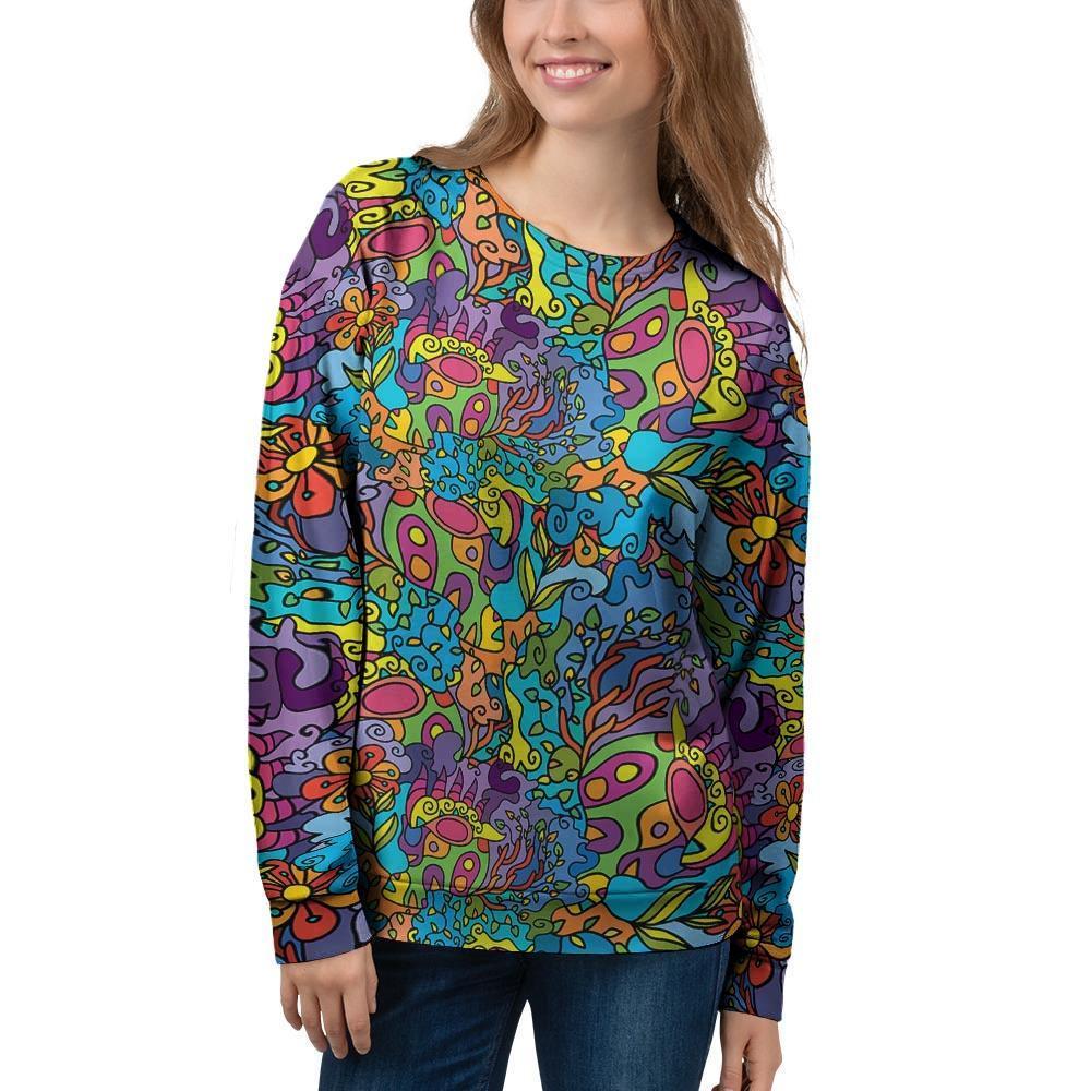 Demon Psychedelic Women's Sweatshirt-grizzshop