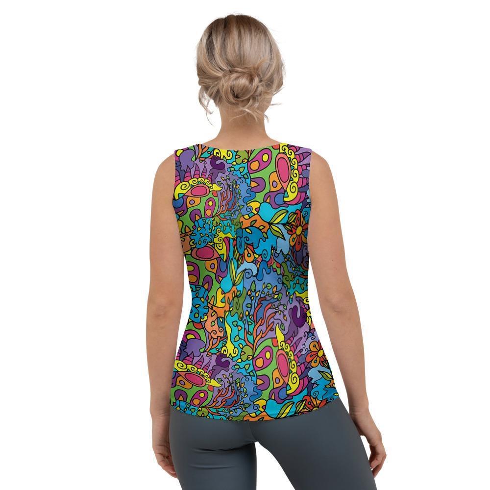 Demon Psychedelic Women's Tank Top-grizzshop