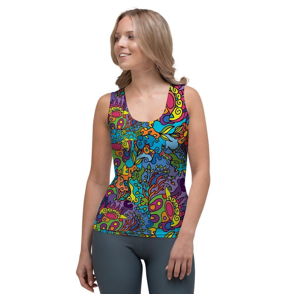 Demon Psychedelic Women's Tank Top-grizzshop