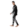 Demon Wicca White And Black Print Men's Pajamas-grizzshop