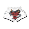 Demon With Snake Japanese Oni Print Muay Thai Boxing Shorts-grizzshop