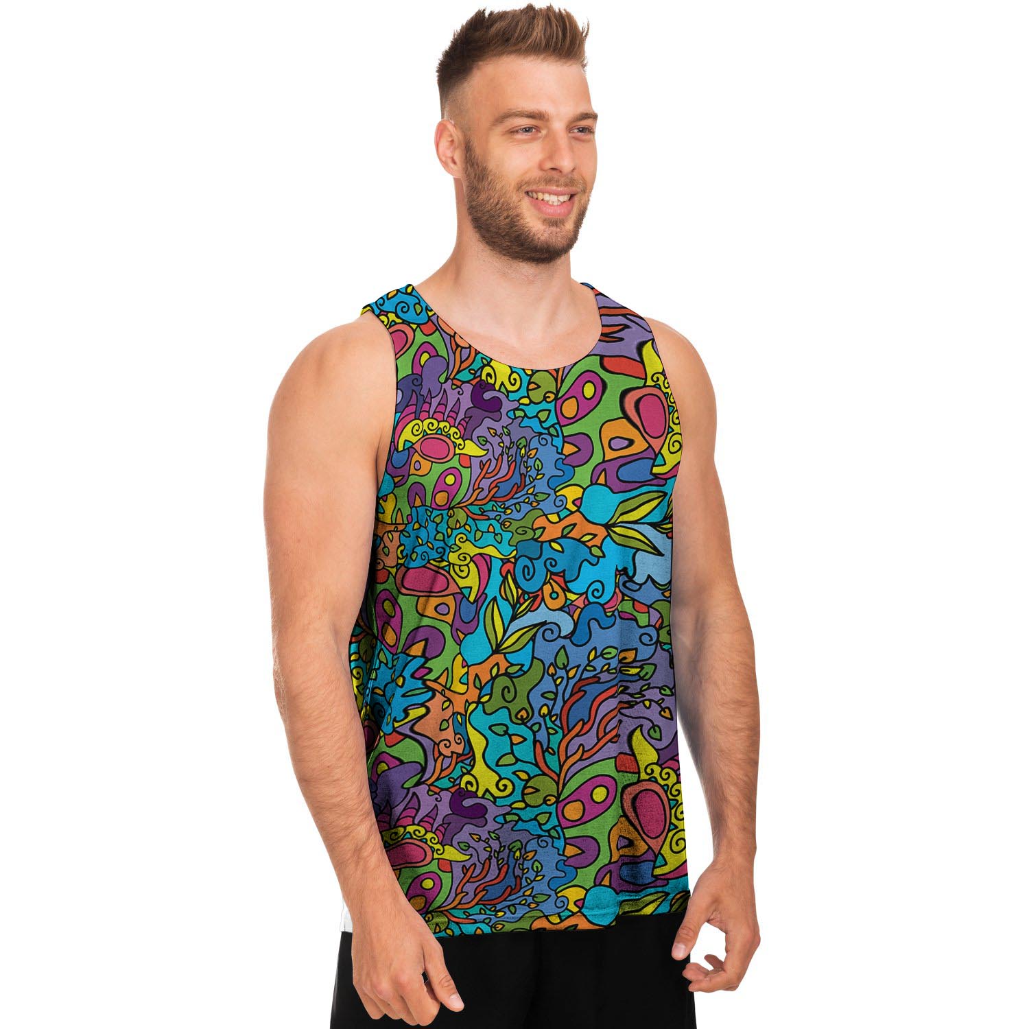 Demon Psychedelic Men's Tank Tops-grizzshop