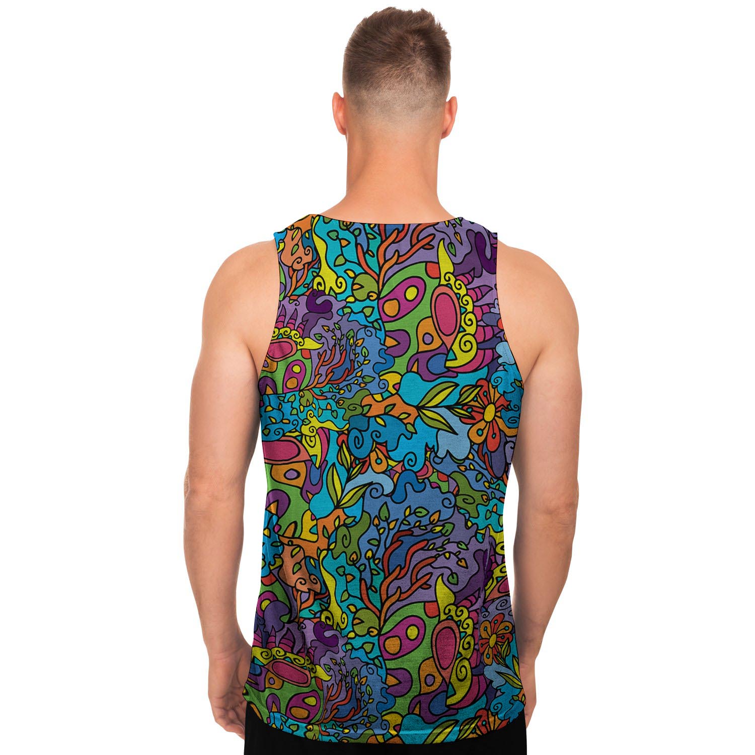 Demon Psychedelic Men's Tank Tops-grizzshop