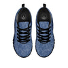 Denim Jeans Maple Leaf Print Pattern Black Sneaker-grizzshop