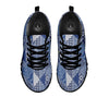 Denim Jeans Patchwork Print Pattern Black Sneaker-grizzshop