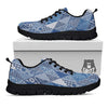 Denim Jeans Patchwork Print Pattern Black Sneaker-grizzshop