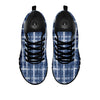 Denim Jeans Plaid Print Pattern Black Sneaker-grizzshop