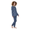 Denim Jeans Polka Dot Print Pattern Women's Pajamas-grizzshop