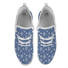 Denim Star Jeans And Heart Print Pattern White Athletic Shoes-grizzshop