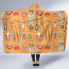 Dental Dentist Dentistry Tooth Pattern Print Hooded Blanket-grizzshop