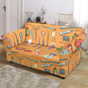 Dental Dentist Dentistry Tooth Pattern Print Loveseat Cover-grizzshop