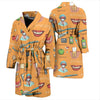 Dental Dentist Dentistry Tooth Pattern Print Men Long Robe-grizzshop