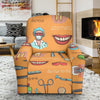 Dental Dentist Dentistry Tooth Pattern Print Recliner Cover-grizzshop