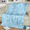 Dental Dentistry Dentist Tooth Pattern Print Blanket-grizzshop