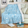 Dental Dentistry Dentist Tooth Pattern Print Blanket-grizzshop