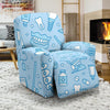 Dental Dentistry Dentist Tooth Pattern Print Recliner Cover-grizzshop