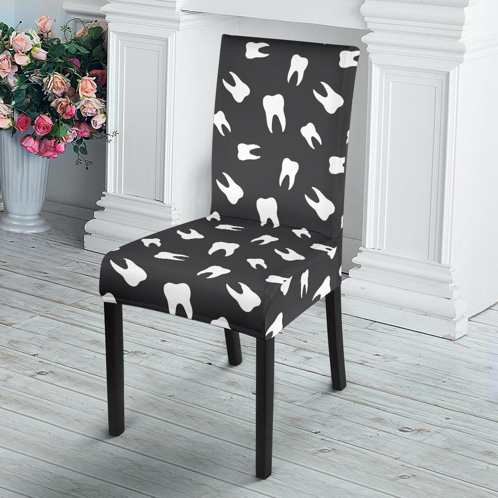 Dentist Dental Dentistry Tooth Pattern Print Chair Cover-grizzshop