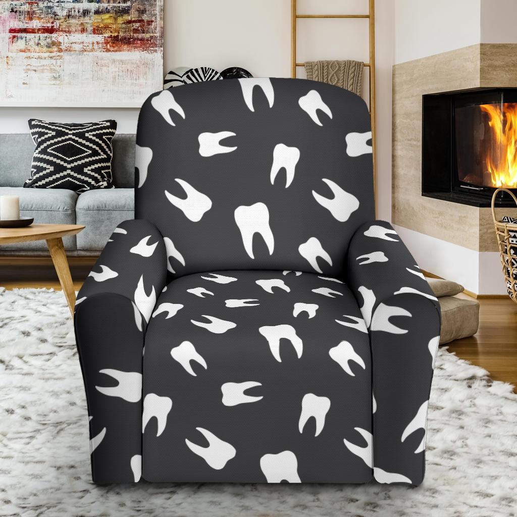 Dentist Dental Dentistry Tooth Pattern Print Recliner Cover-grizzshop