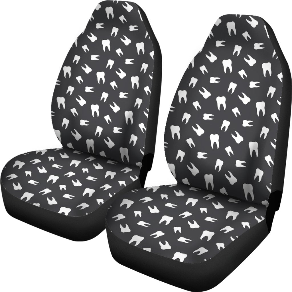 Dentist Dental Dentistry Tooth Pattern Print Universal Fit Car Seat Cover-grizzshop
