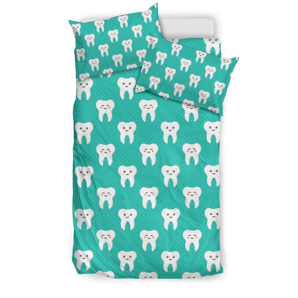 Dentistry Dentist Dental Tooth Pattern Print Duvet Cover Bedding Set-grizzshop