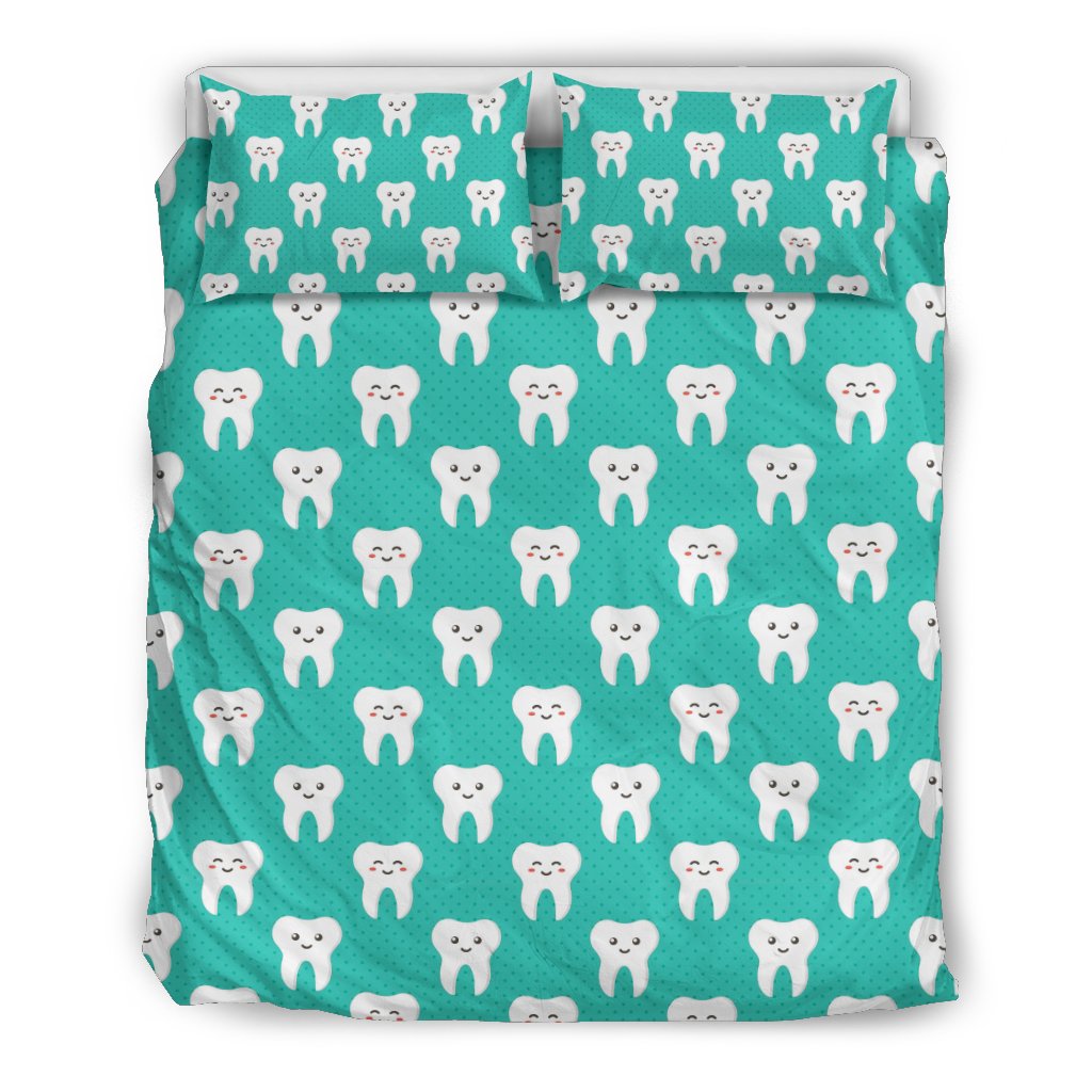 Dentistry Dentist Dental Tooth Pattern Print Duvet Cover Bedding Set-grizzshop