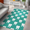 Dentistry Dentist Dental Tooth Pattern Print Floor Mat-grizzshop