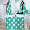 Dentistry Dentist Dental Tooth Pattern Print Hooded Blanket-grizzshop