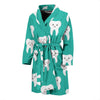 Dentistry Dentist Dental Tooth Pattern Print Men Long Robe-grizzshop