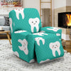 Dentistry Dentist Dental Tooth Pattern Print Recliner Cover-grizzshop