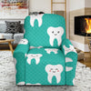 Dentistry Dentist Dental Tooth Pattern Print Recliner Cover-grizzshop