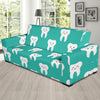 Dentistry Dentist Dental Tooth Pattern Print Sofa Covers-grizzshop