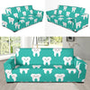 Dentistry Dentist Dental Tooth Pattern Print Sofa Covers-grizzshop