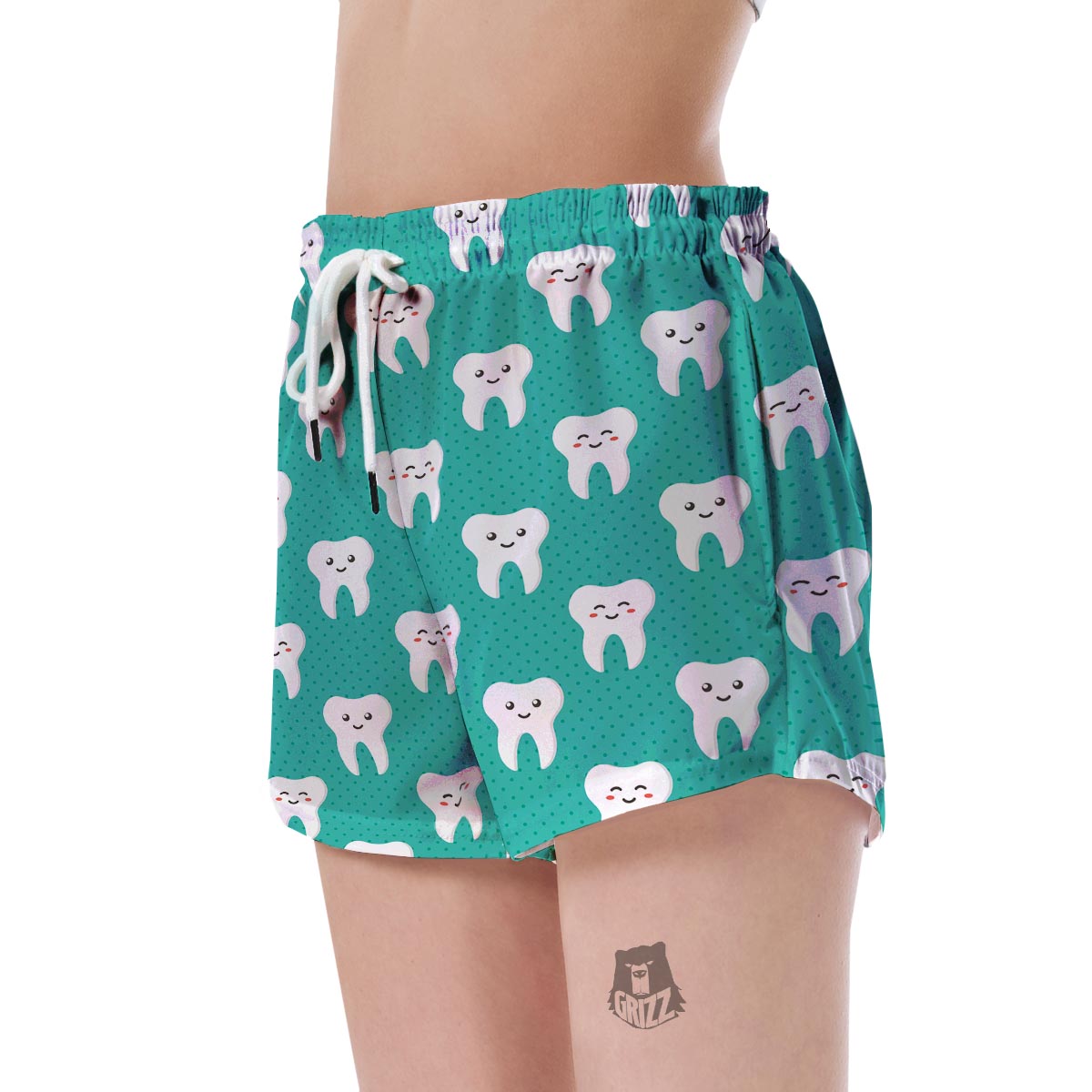 Dentistry Dentist Dental Tooth Pattern Print Women's Shorts-grizzshop