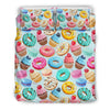 Dessert Cupcake Pattern Print Duvet Cover Bedding Set-grizzshop