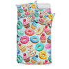 Dessert Cupcake Pattern Print Duvet Cover Bedding Set-grizzshop