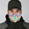 Dessert Cupcake Pattern Print Face Mask-grizzshop