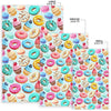 Dessert Cupcake Pattern Print Floor Mat-grizzshop