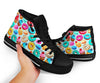 Dessert Cupcake Pattern Print Men Women's High Top Shoes-grizzshop