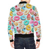 Dessert Cupcake Pattern Print Men's Bomber Jacket-grizzshop