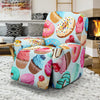 Dessert Cupcake Pattern Print Recliner Cover-grizzshop