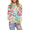 Dessert Cupcake Pattern Print Women Pullover Hoodie-grizzshop