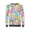 Dessert Cupcake Pattern Print Women's Sweatshirt-grizzshop